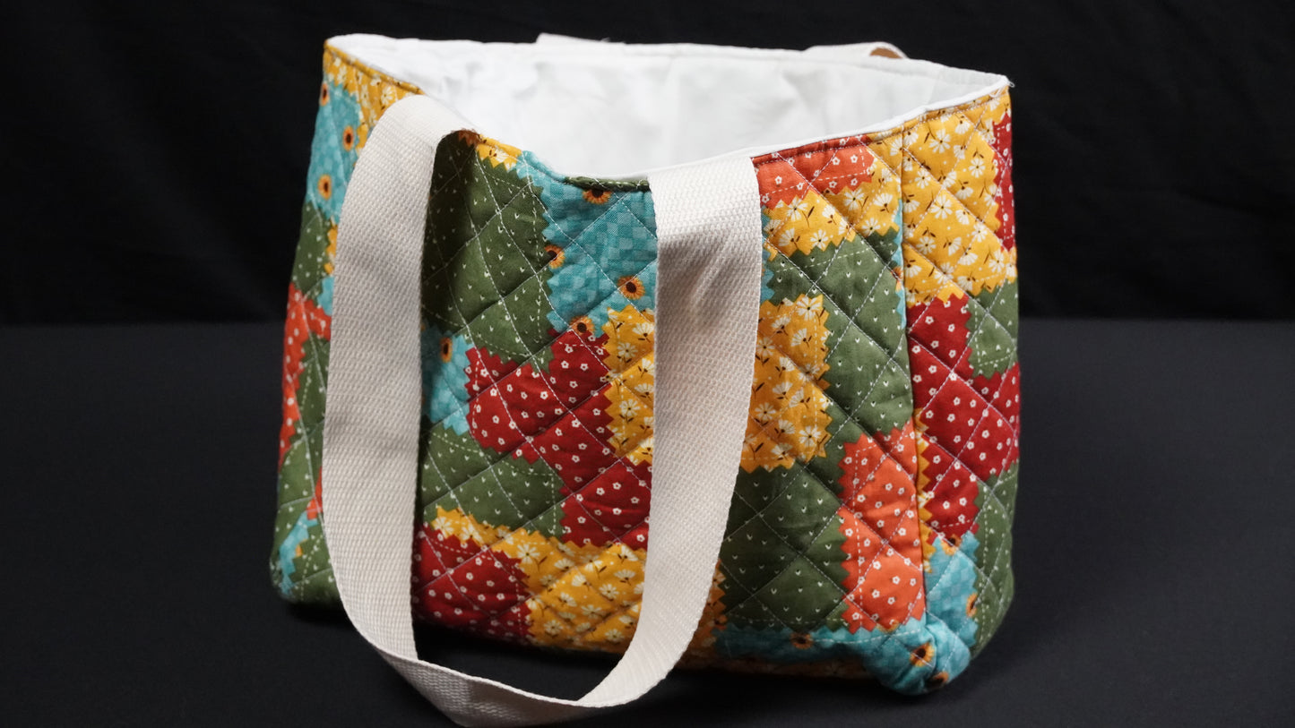 Fall Patchwork Tote - Large