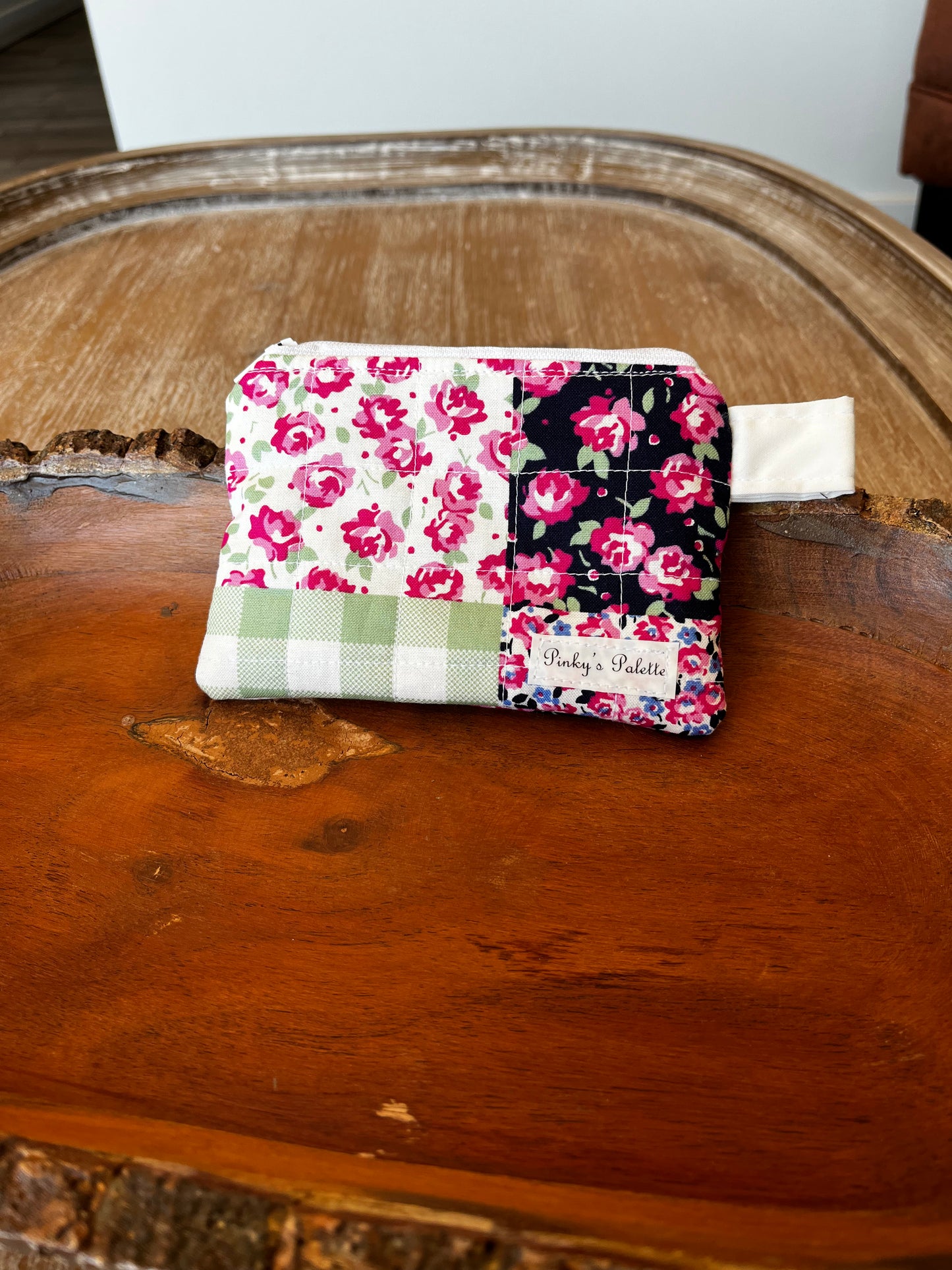 Rosy Picnic Keychain Wallet