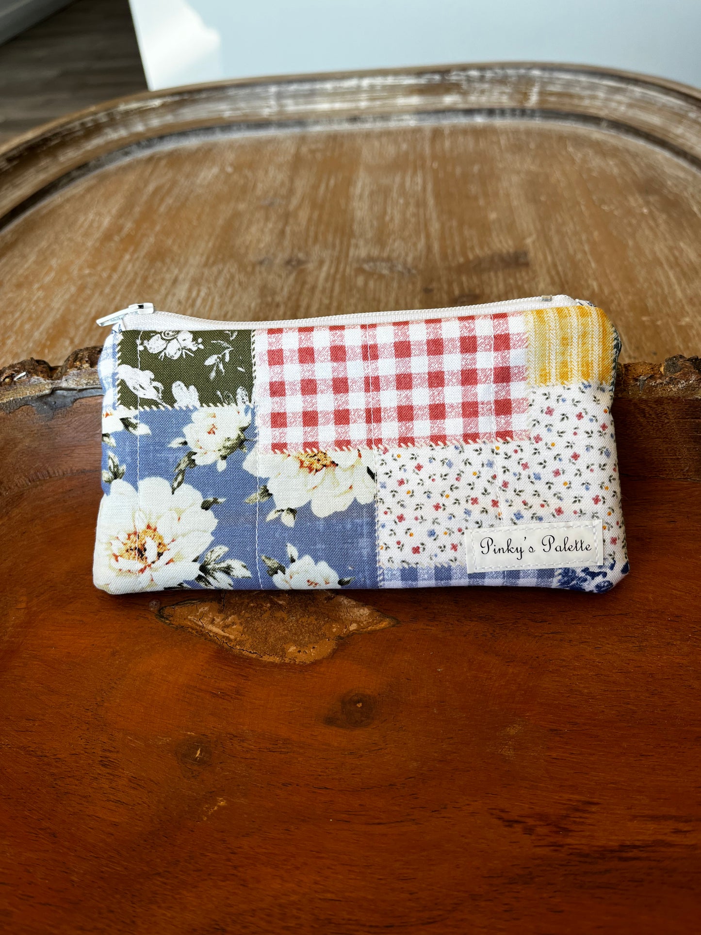 Patchwork in Bloom Zipper Pouch