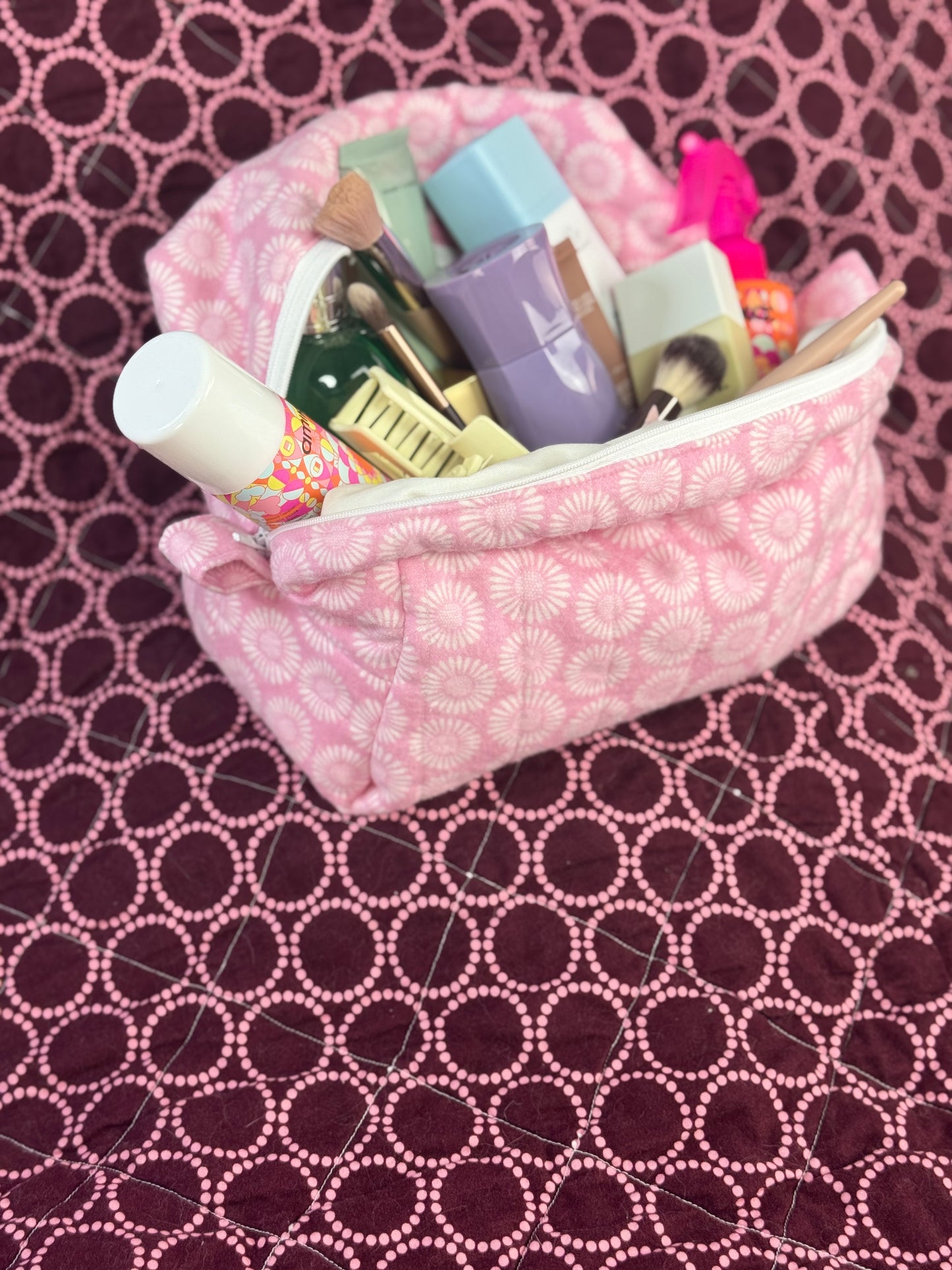 Pink Circles Essentials Bag