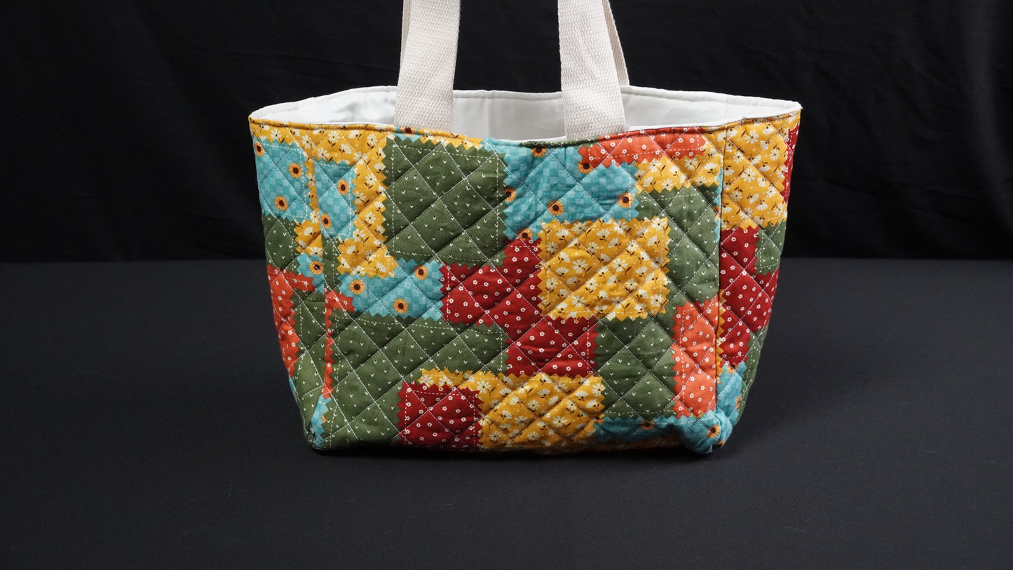 Fall Patchwork Tote - Large