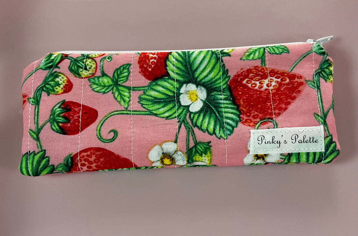 Strawberry Fields Zipper Pouch