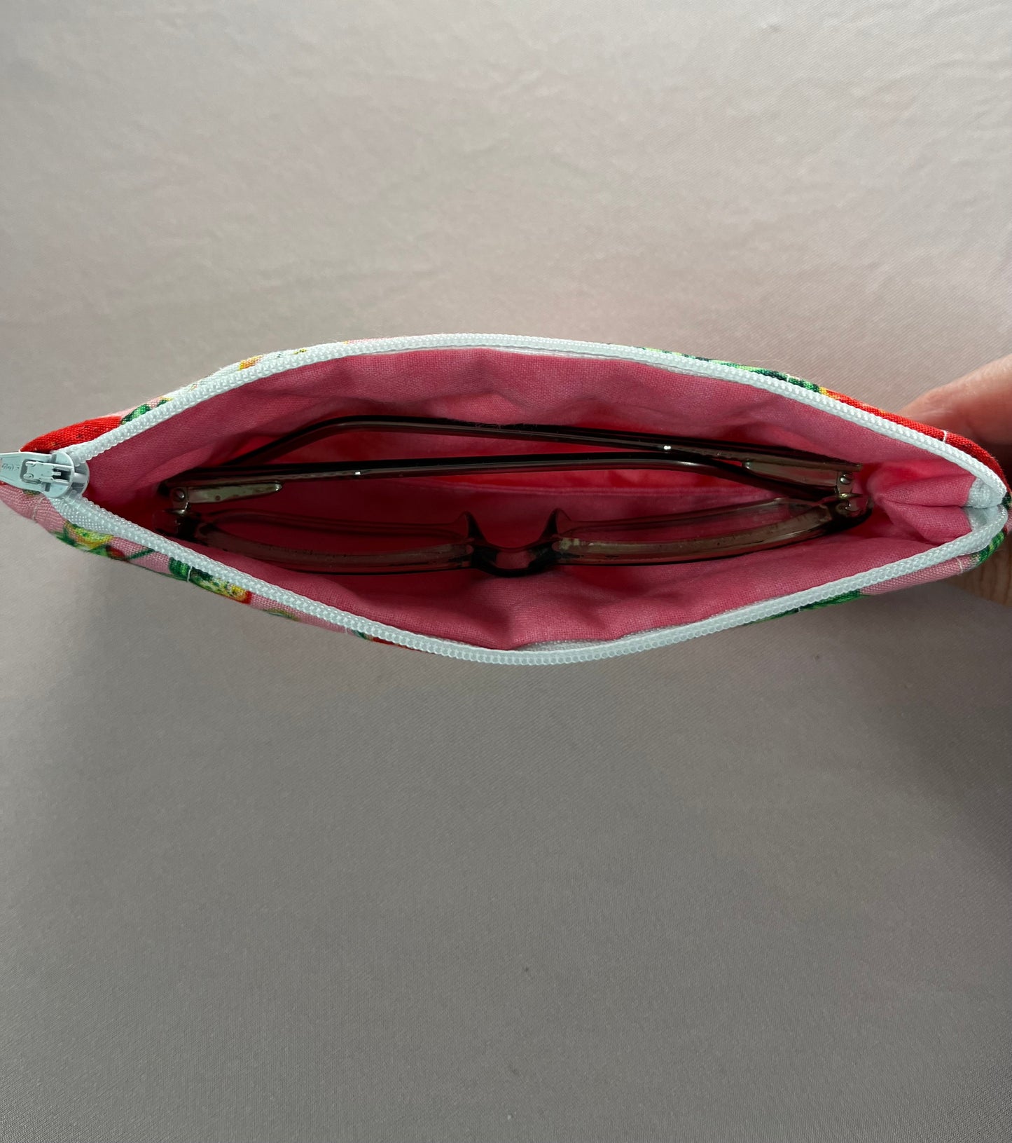 Strawberry Fields Zipper Pouch