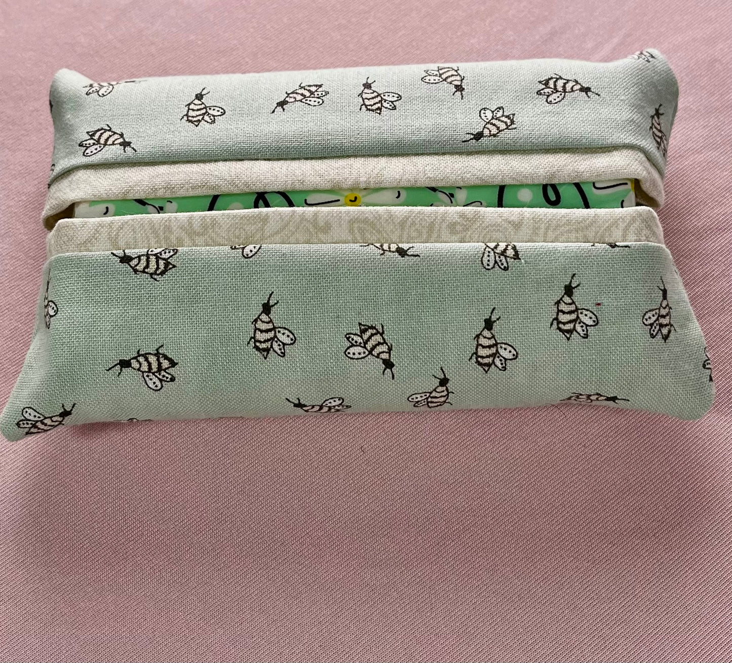 Green Bees Tissue Holder