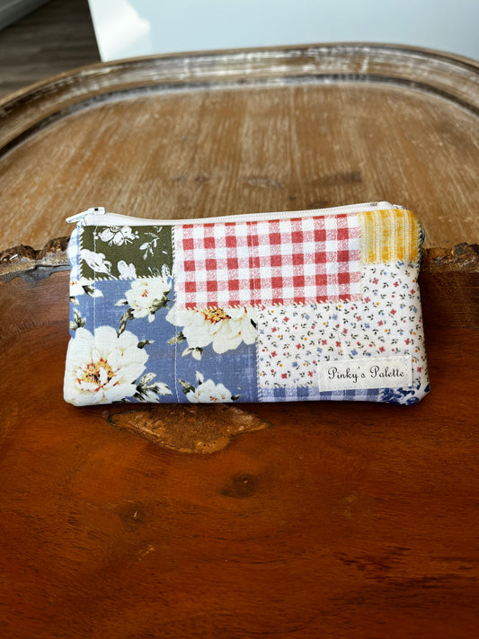 Patchwork in Bloom Zipper Pouch