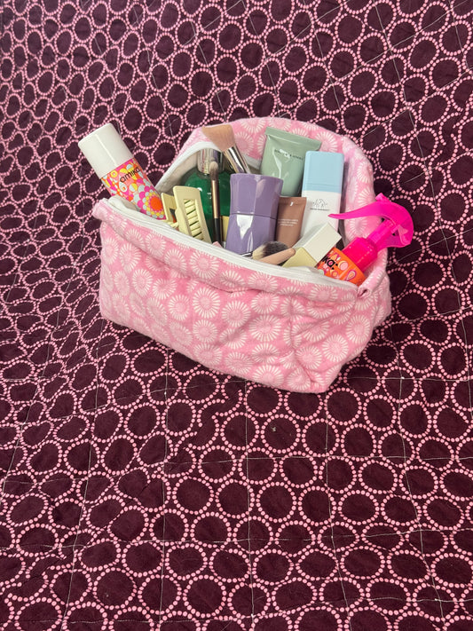 Pink Circles Essentials Bag
