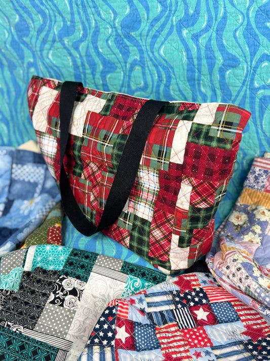 The Christmas Patchwork Large Tote Bag