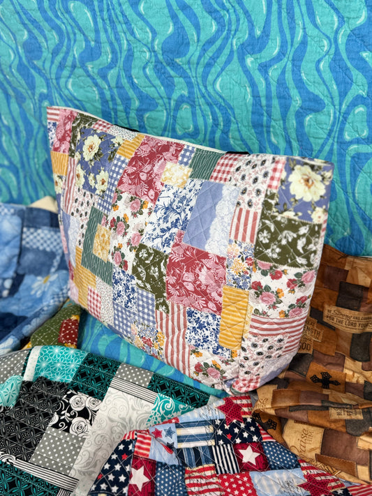 Patchwork in Bloom Tote - Large