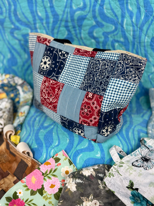 Bandana Patchwork Tote - Small