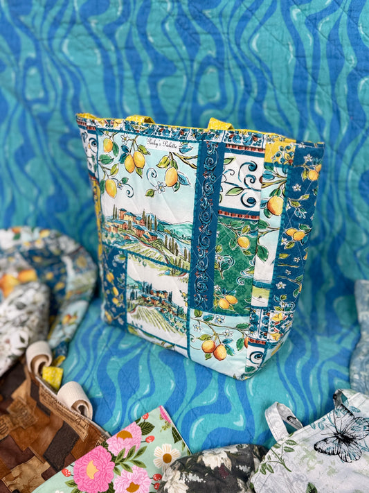 Lemon Tuscany Tote - Small