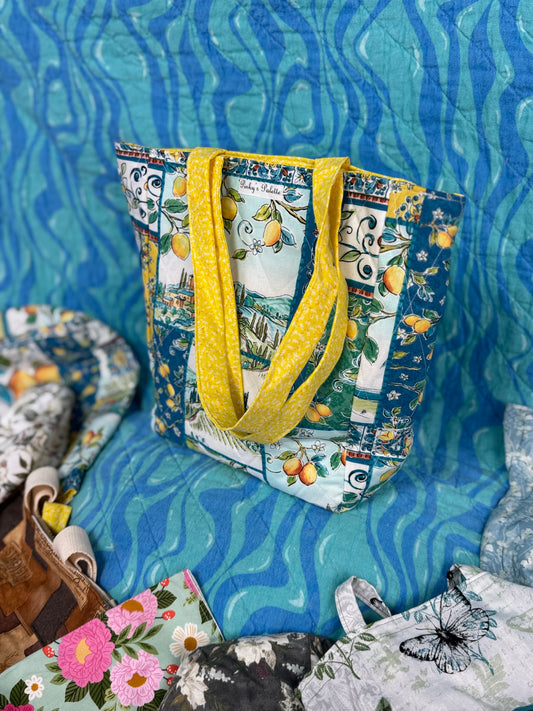 Lemon Tuscany Tote - Small