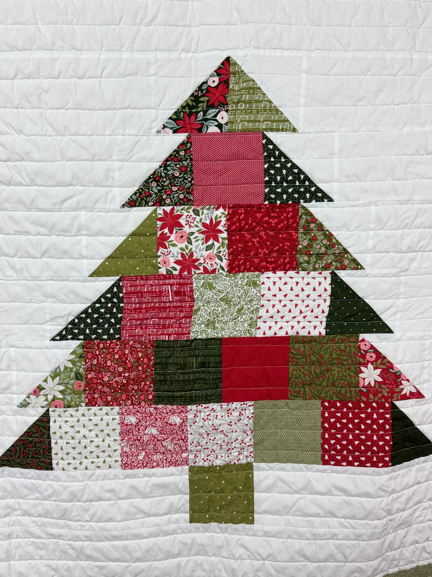 Christmas Tree Lap Quilt 55" x 55"