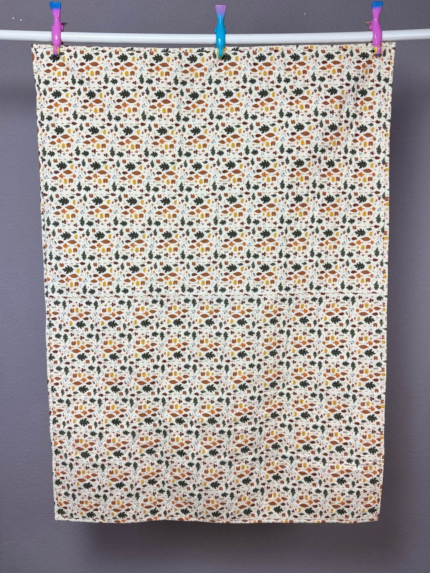 Autumn Patchwork Lap Quilt - 38" x 53"