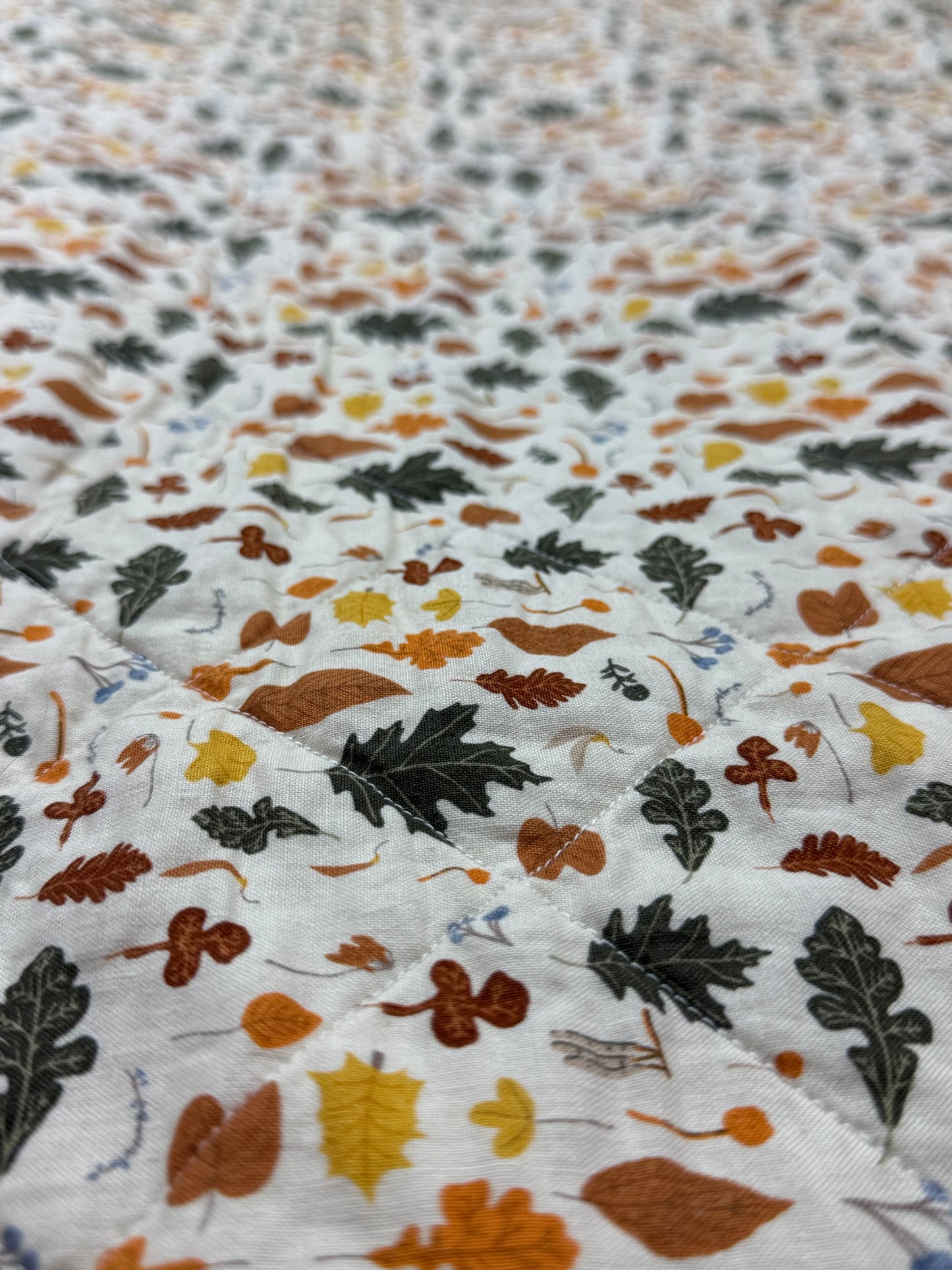 Autumn Patchwork Lap Quilt - 38" x 53"