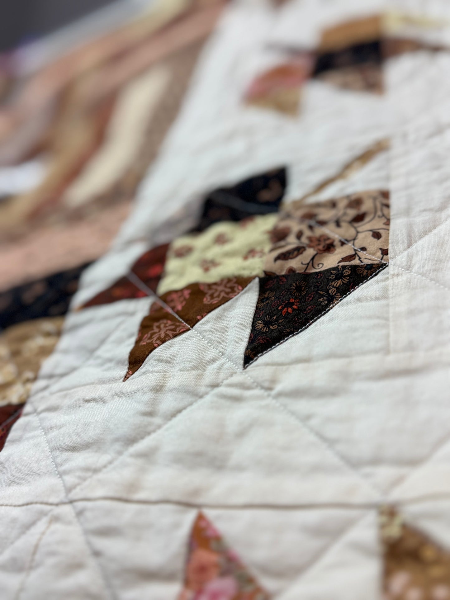 Autumn Patchwork Lap Quilt - 38" x 53"