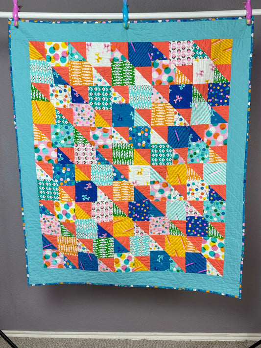 Eye Candy Lap Quilt - 38" x 53"